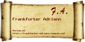 Frankfurter Adrienn névjegykártya