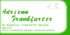 adrienn frankfurter business card